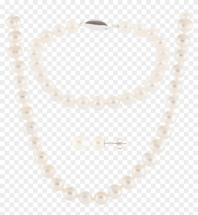 8.5 Mm Pearl Necklace 18 Clipart
