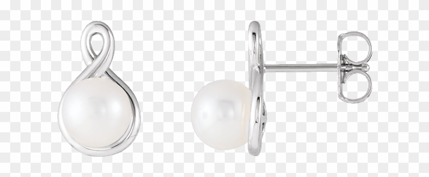 Classic Pearls 14k White Pearl Earrings - Earrings Clipart #4635689
