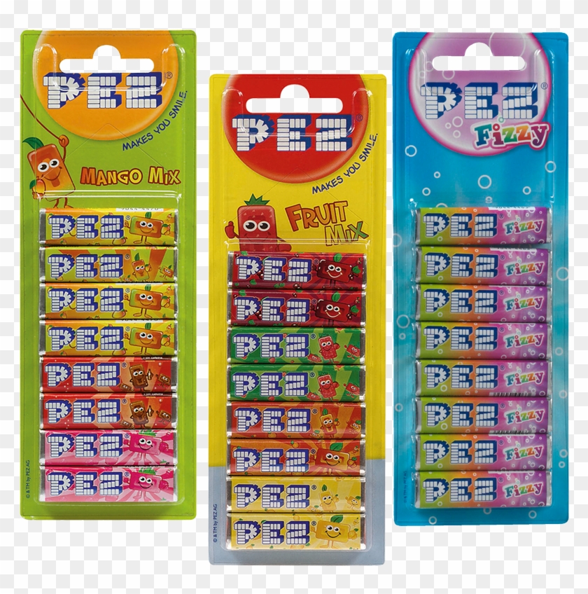 Pez Nachfüller In Den Sorten Mango Mix, Frucht Mix - Pez Traubenzucker Clipart