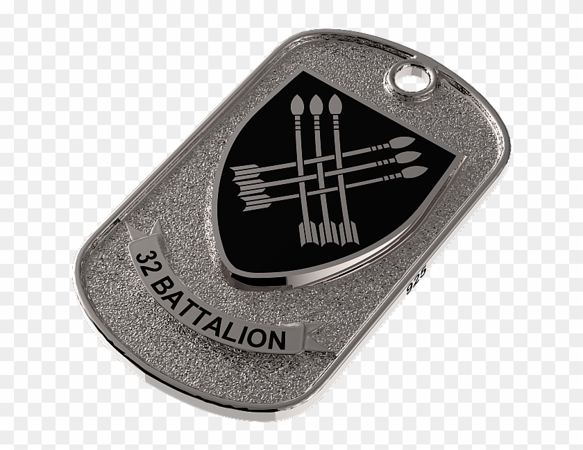 32 Battalion Dog Tag Military Jewelry, Dog Tags, Personal - Emblem Clipart #4636298