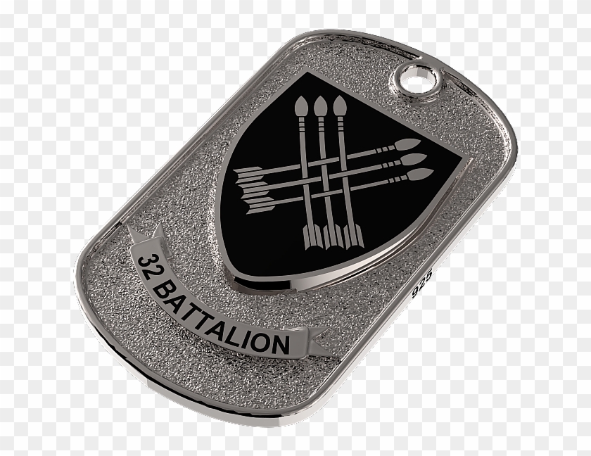32 Battalion Dog Tag Military Jewelry, Dog Tags, Personal - Emblem Clipart