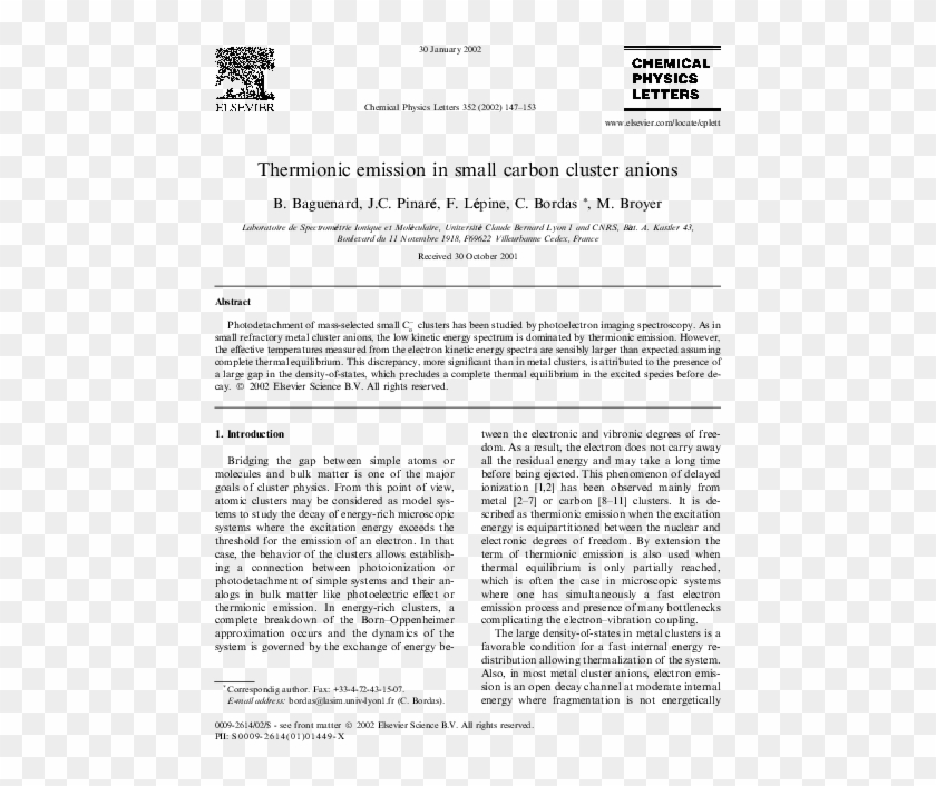 Thermionic Emission In Small Carbon Cluster Anions - Desiderata Poem On Footprints Typography Art Clipart #4636402