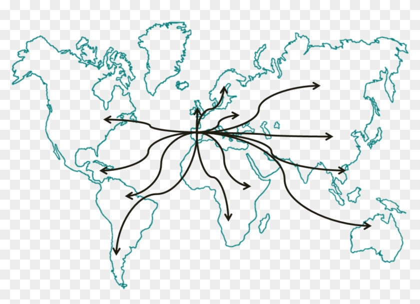 Chinchetas En Los Países Que Ya Hemos Visitado E Incluso - Contour Map Monde Clipart #4637021