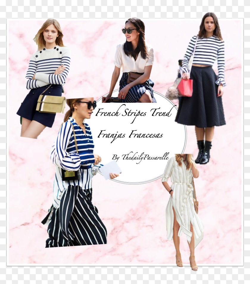 French Stripes Trend / Franjas Francesas - Miniskirt Clipart