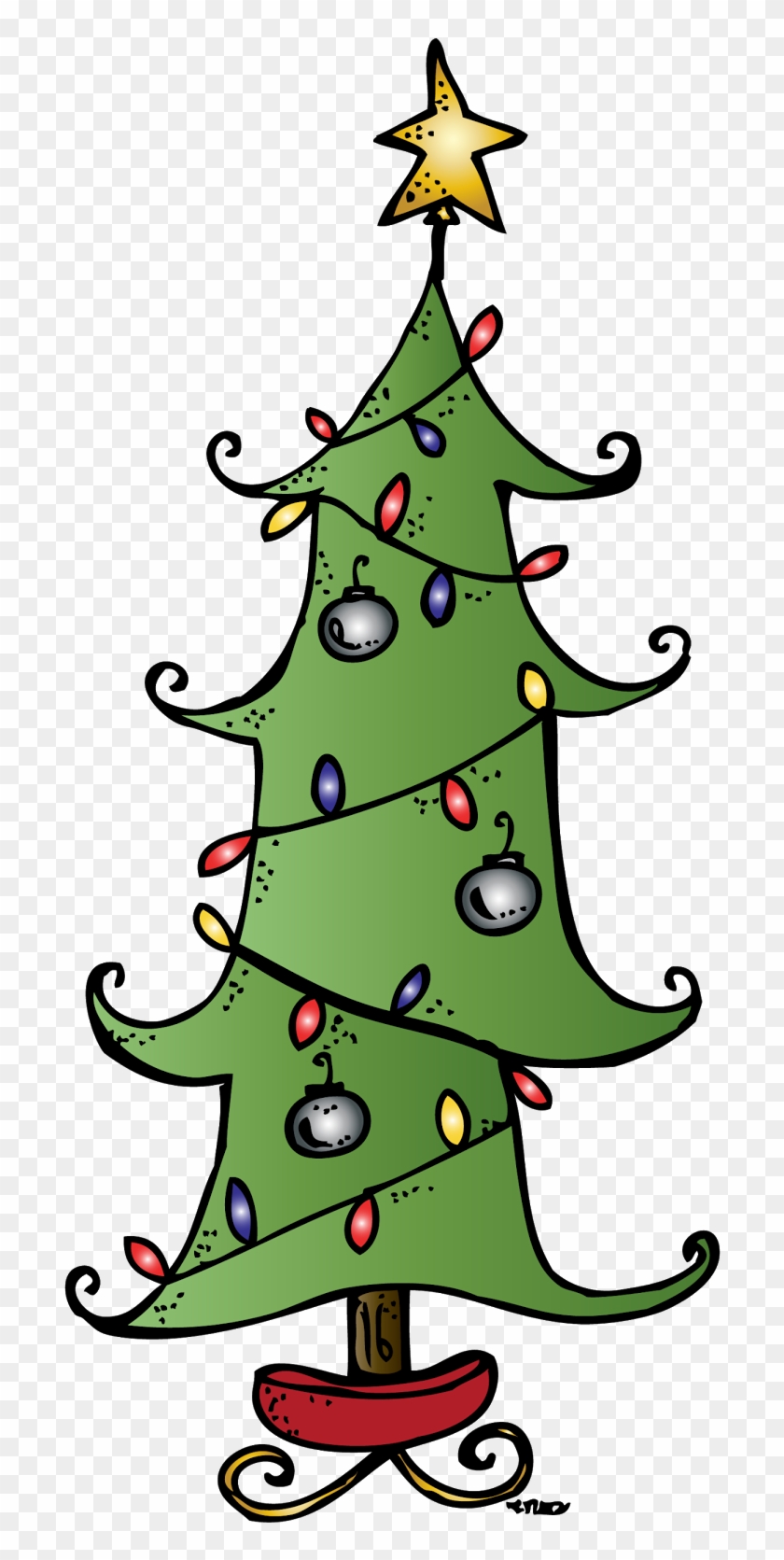 Letra Y Musica Del Villancico Arbol De Navidad - Melonheadz Clipart Christmas Tree - Png Download #4637375