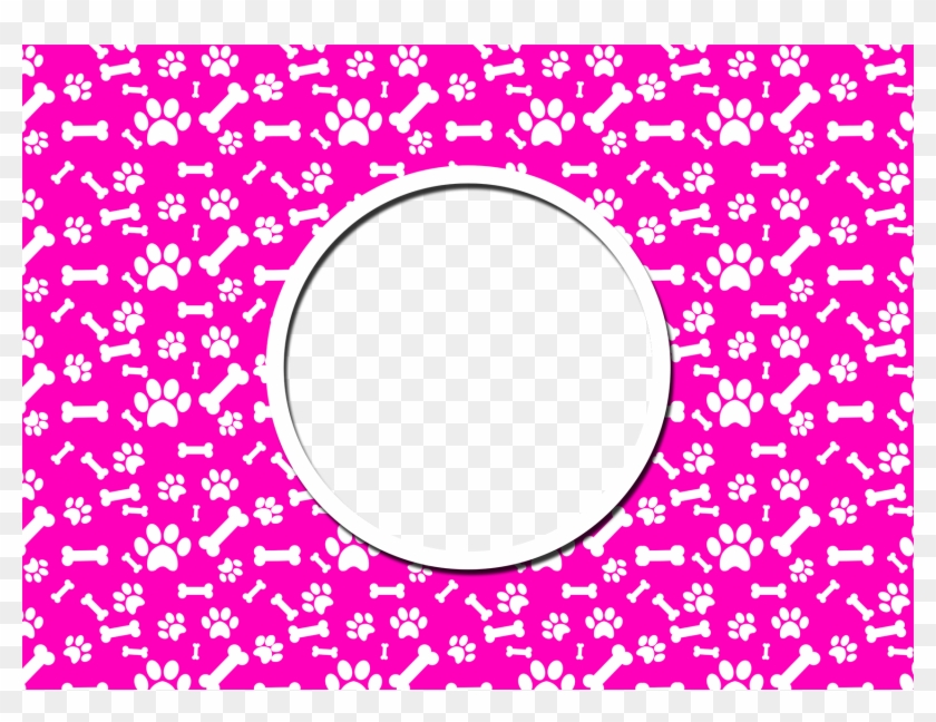 Fondo De Huellitas De Perritos Para Tarjeta Clipart