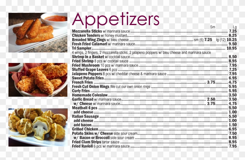 Appetizers And Side Orders Clipart