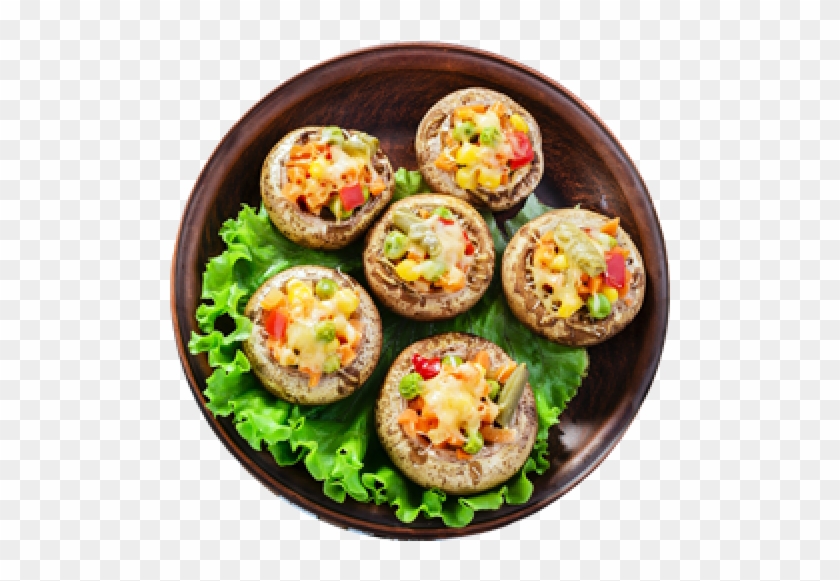 Baked Goat Cheese - Stuffed Mushrooms Clipart #4637985