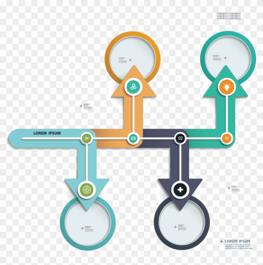 Infographic Arrow Flowchart Transprent Png Free Download Clipart