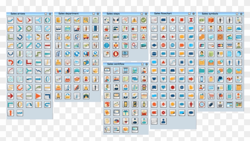 Sales Drawing Chart - Flowchart Symbols Ruler Clipart
