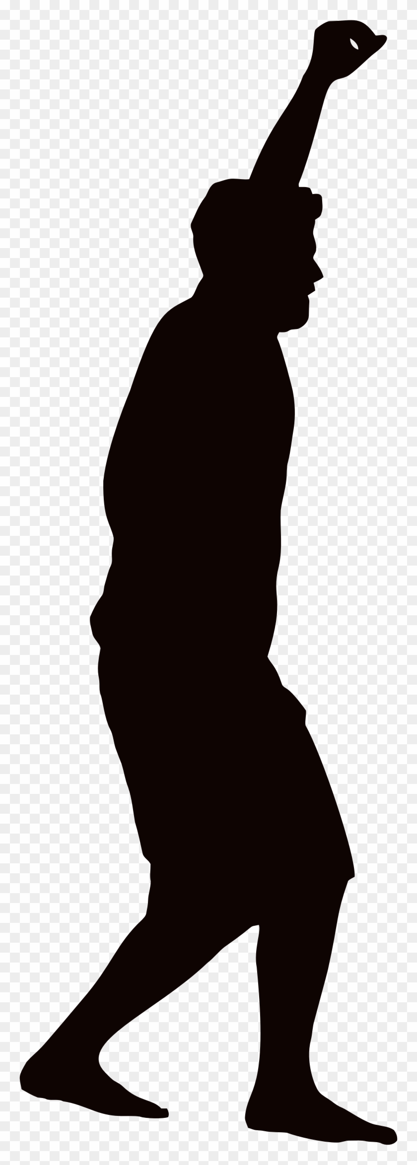 Big Image - Silhouette Tightrope Walker Circus Clipart #4638907