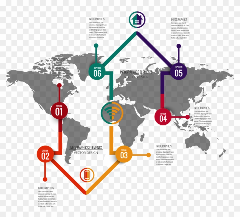 World Map Globe - World Map Clipart #4639235