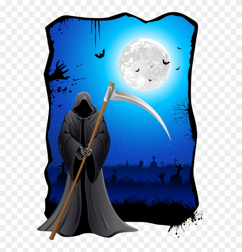 The Grim, Santa Muerte, Angel Of Death, Grim Reaper, - Illustration Clipart #4639439