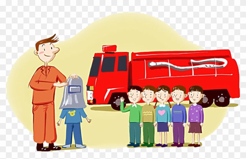 Firefighter Firefighting Clip Art Firefighters Teach - Illustration - Png Download #4640374