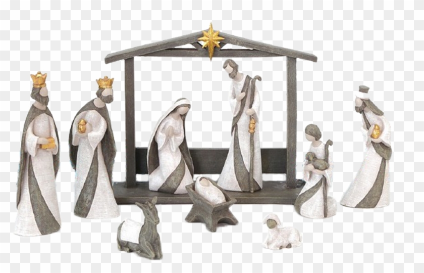 Silent Night Nativity - Saint Nicholas Day Clipart