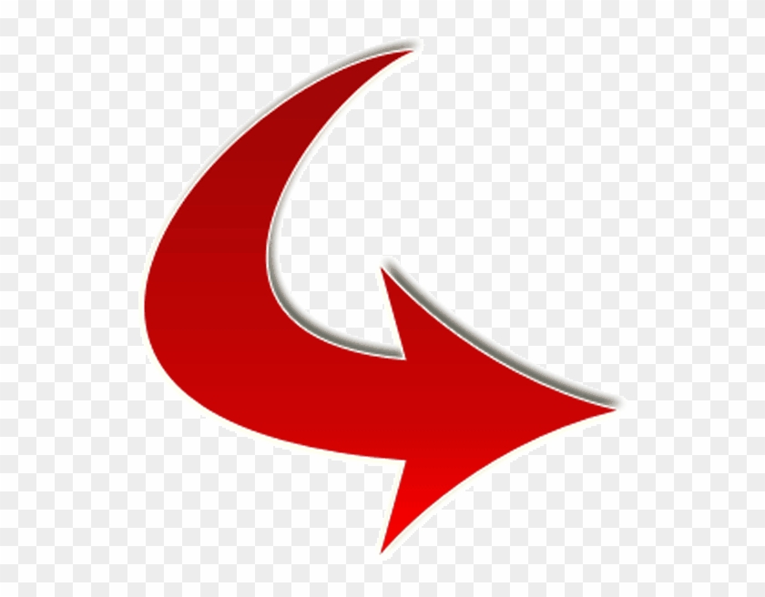 Arrow Curve Clip Art Vector Online Royalty Free Curved - Calligraphy - Png Download #4640615