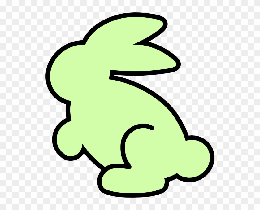 Soft Spring Green Bunny Png Clip Arts For Web - Easy Easter Bunny Coloring Pages Transparent Png #4640644