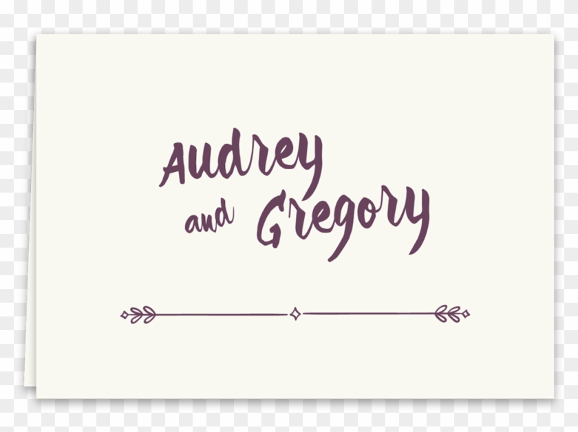 Thank You Card Lavander Suite - Calligraphy Clipart