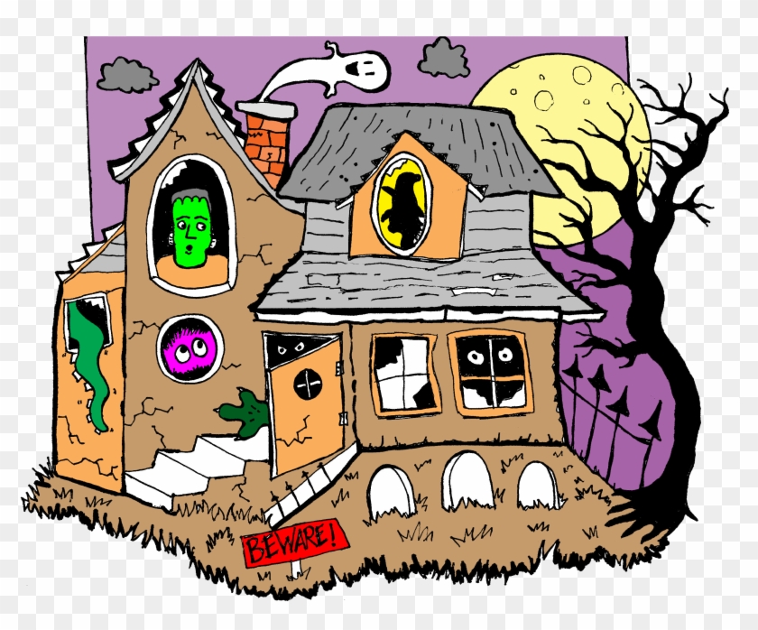 Fun Haunted House Clip Artmakes A Good Story Starter - Cartoon - Png Download