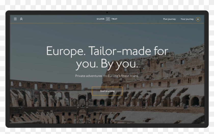 Silver Tray - Colosseum Clipart