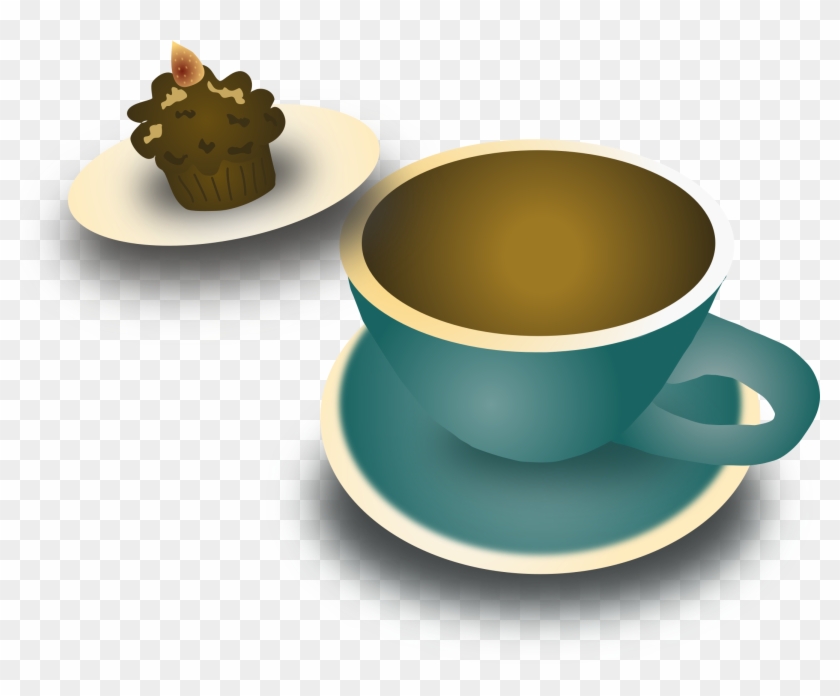Free Coffee And Cupcake By @chihuahuadesign, Coffee - Cupcake And Coffee Clipart - Png Download