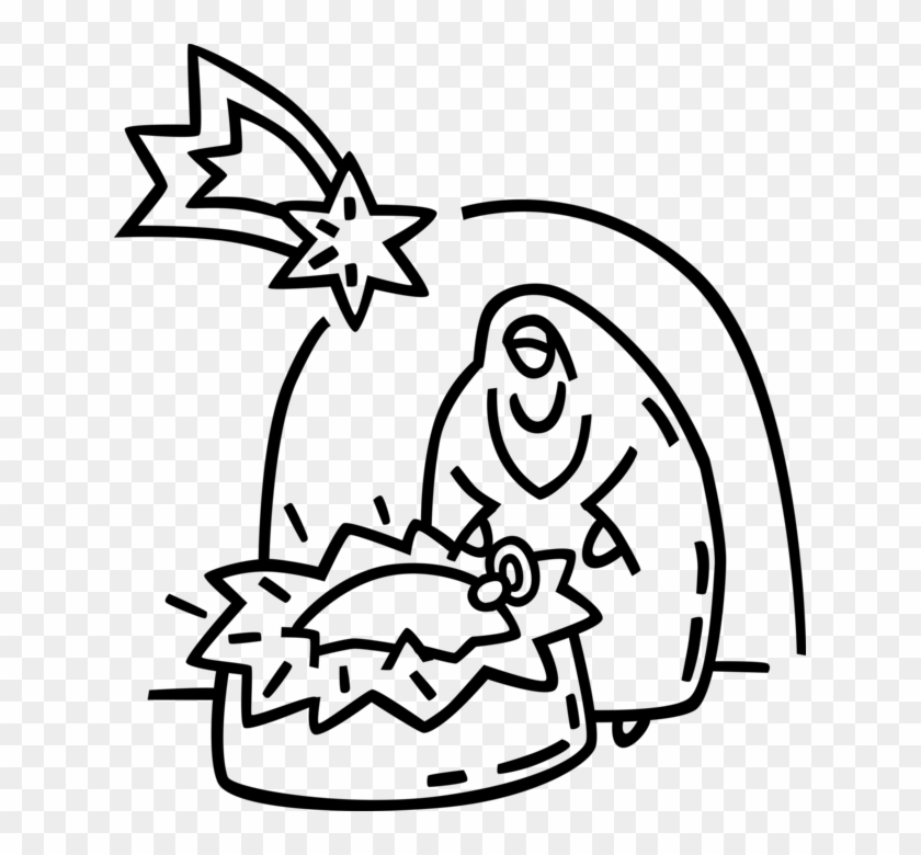 Vector Illustration Of Festive Season Christmas Nativity - 耶稣 降生 矢量 图 Clipart #4641366