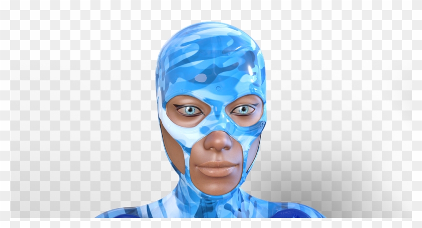 Female Action Heroine 3d Character Mask - Personaggi 3d Png Clipart