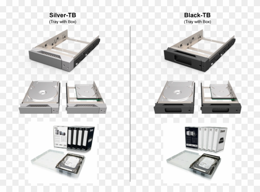 Stardom Silver-tb Tray Enclosure With Box - Hard Disk Drive Clipart #4641404