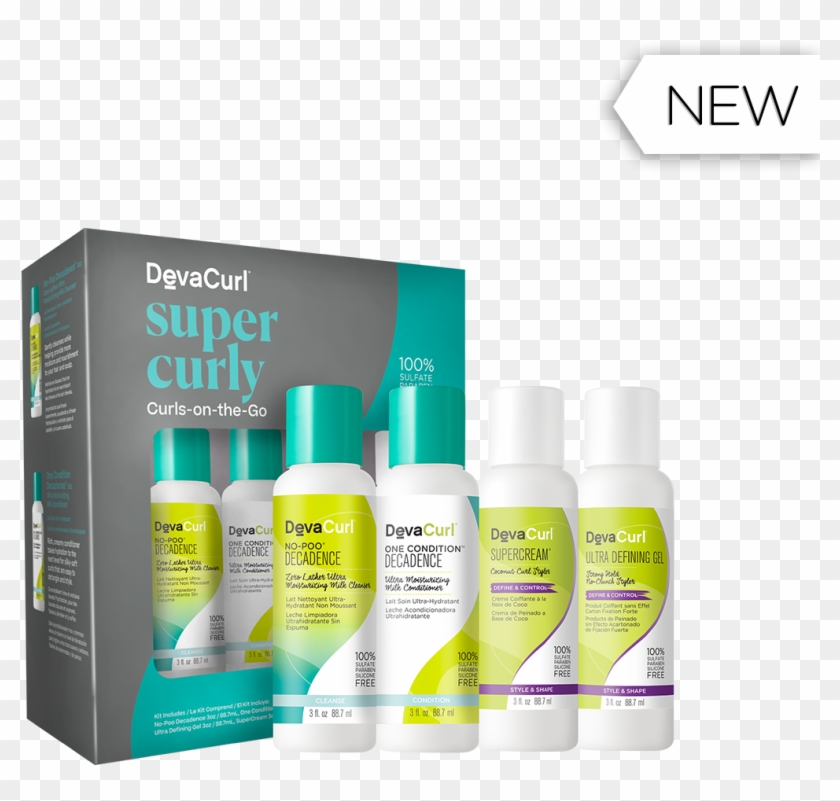 Buy Super Curly Curls On The Go Kit From Devacurl, - Cosmetics Clipart #4641497