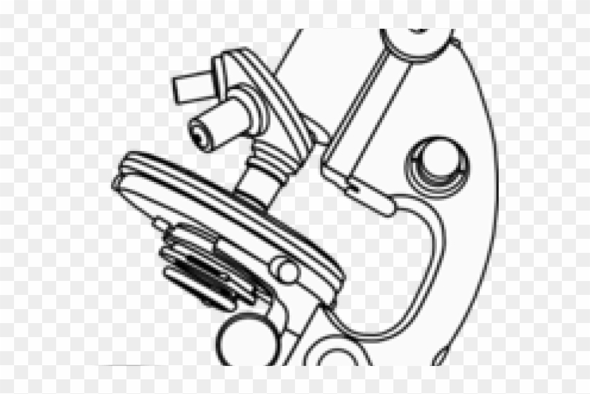 Microscope Clipart Vector - Drawing Microscope - Png Download #4641910