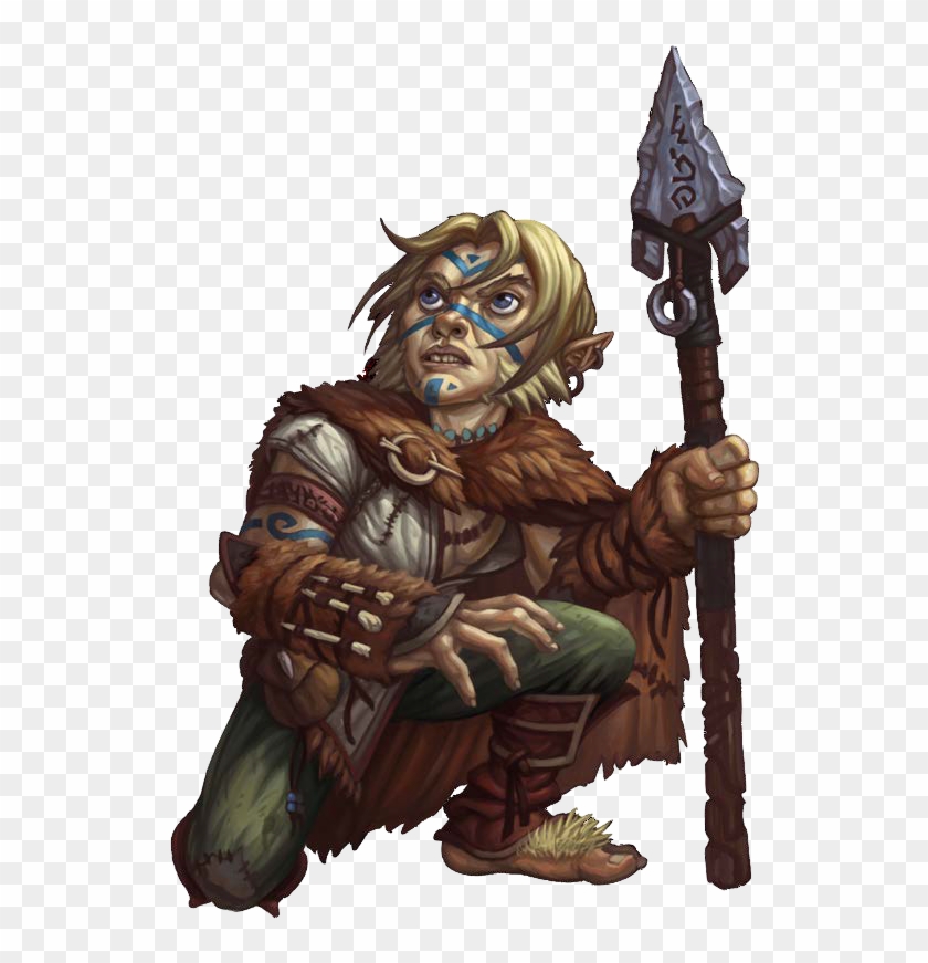 Northling Halfling 1 - Rock Gnome Druid Clipart