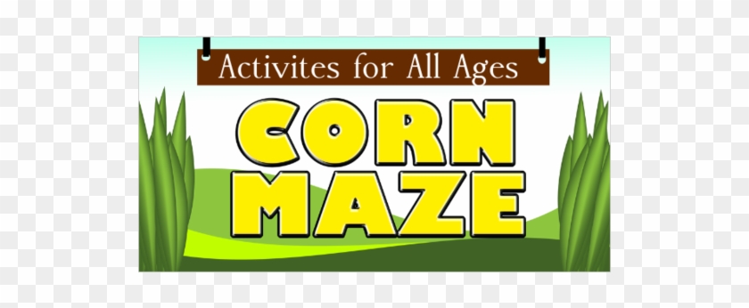 Blank Corn Maze Vinyl Banner - Graphic Design Clipart
