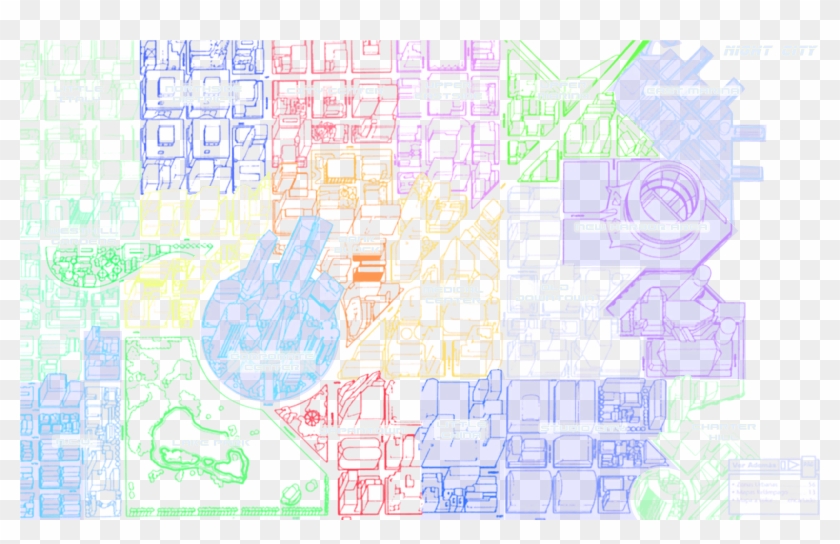 Night City Map Alpha - Cyberpunk Night City Map Clipart