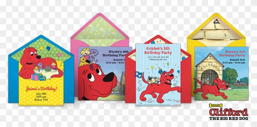 Clifford Online Invitations - Clifford The Big Red Dog Clipart #4642849