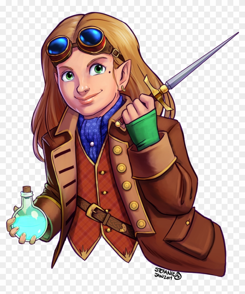 A Finished Commish Of For @doyce Halfling Character - Cartoon Clipart