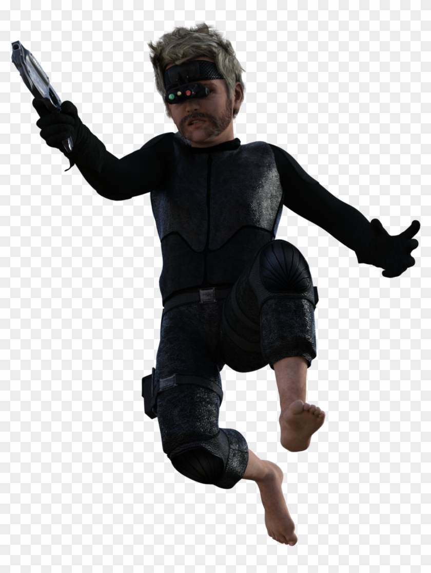 Halfling Rogue Class Iray - Jumping Clipart