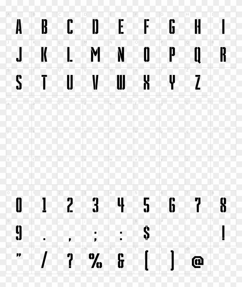 Font Characters - Simple Fonts Clipart #4643029