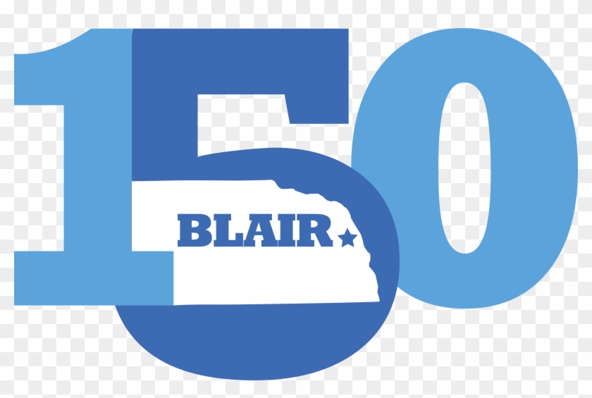 City Of Blair 150th Birthday Party & National Night - Graphic Design Clipart