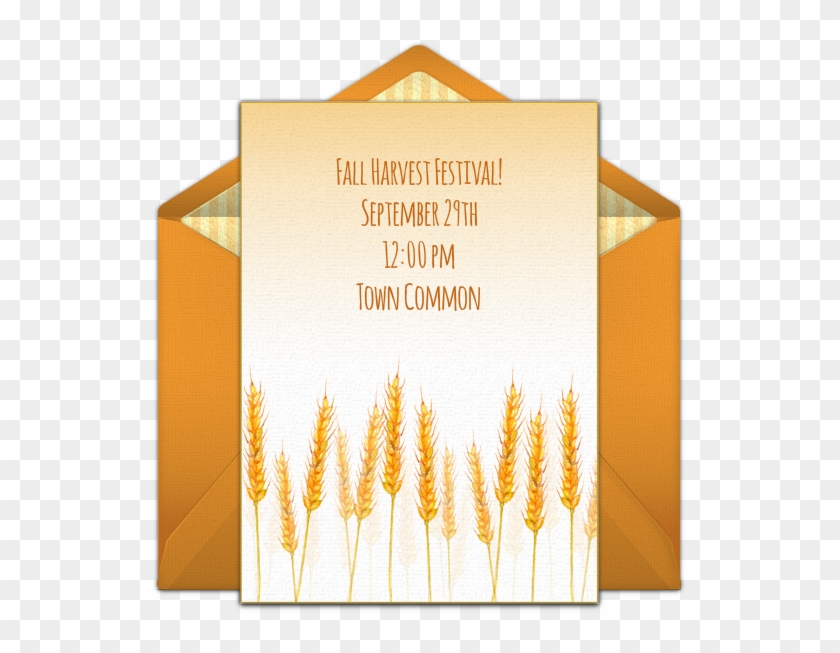 Corn Field Online Invitation - Party Clipart