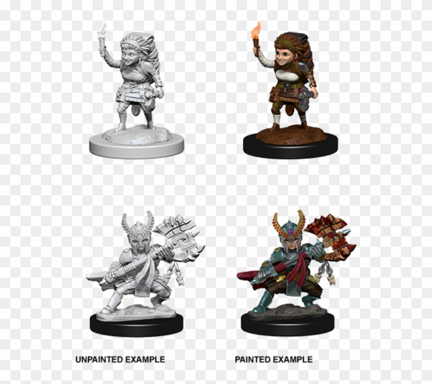 Wzk73387-female Halfling Fighter $4 - Nolzur's Marvelous Miniatures Halfling Clipart #4643633