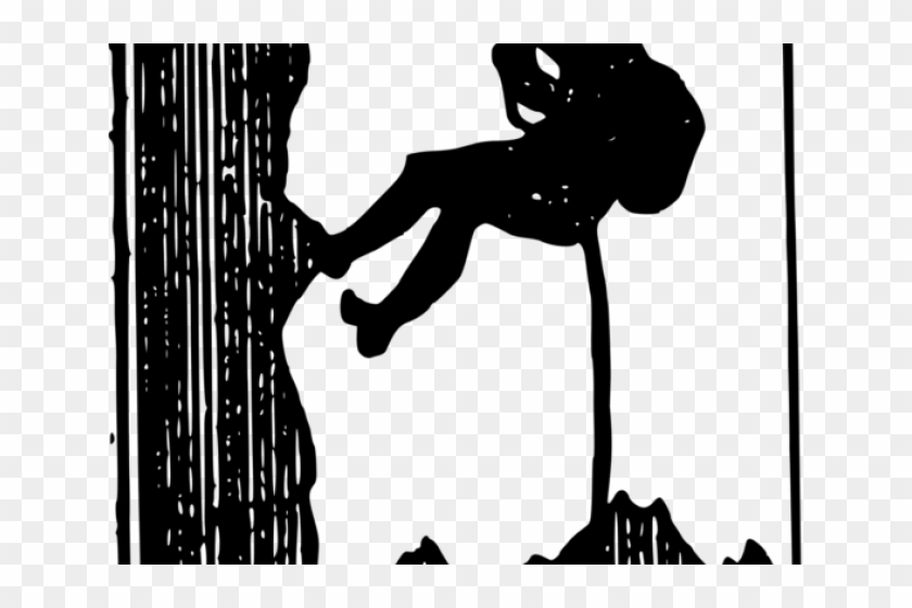 Adventure Clipart Mountain Climber - Climbing Mountain Black And White Clipart - Png Download #4643783