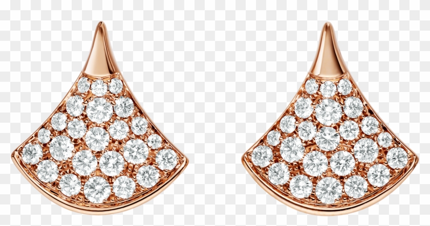 Divas' Dream Stud Earrings In 18 Kt Rose Gold, Set - Earring Clipart