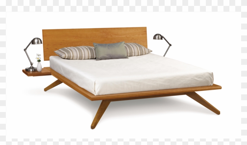 Astrid Bed With 1 Headboard Panel - Platform Bed Clipart #4644387