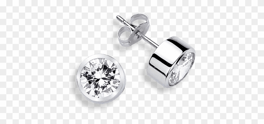 Cubic Zirconia Earrings - Earrings For Men Png Clipart