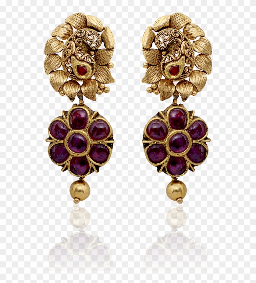 Royal Ruby Antique Stud Earring Clipart #4644753