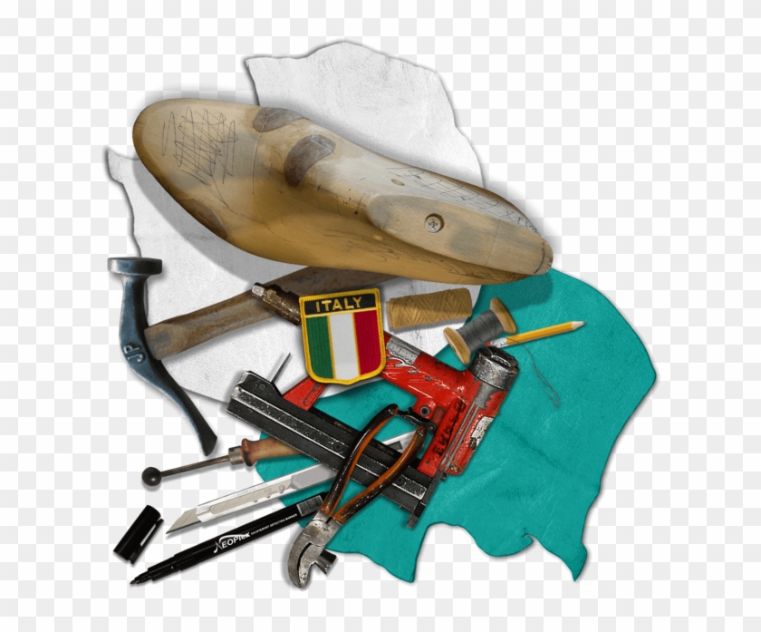 Handcrafted In Italy - Metalworking Hand Tool Clipart #4645154