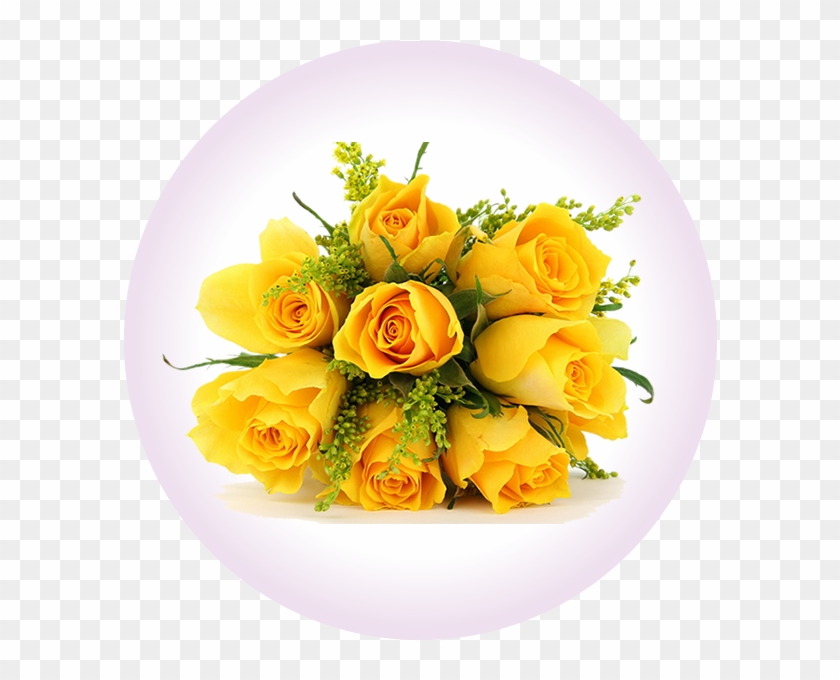 Un Ramo Para Regalar - Beautiful Yellow Rose Bouquet Clipart