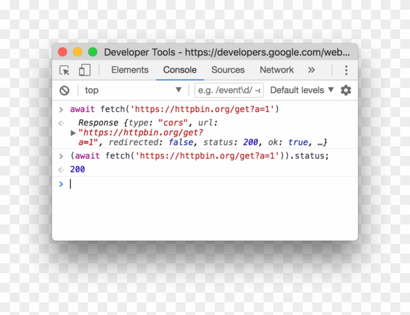 Using Top-level Await Operators In The Console - Make Google Chrome Border Translucent Clipart