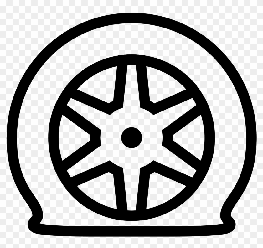 Flat Icon Free Download Png And There - Flat Tire Icon Clipart #4645964