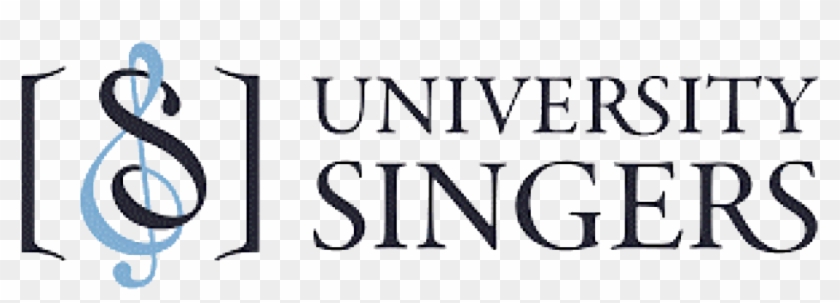 University Singers Logo With Treble Clef Clipart #4646066